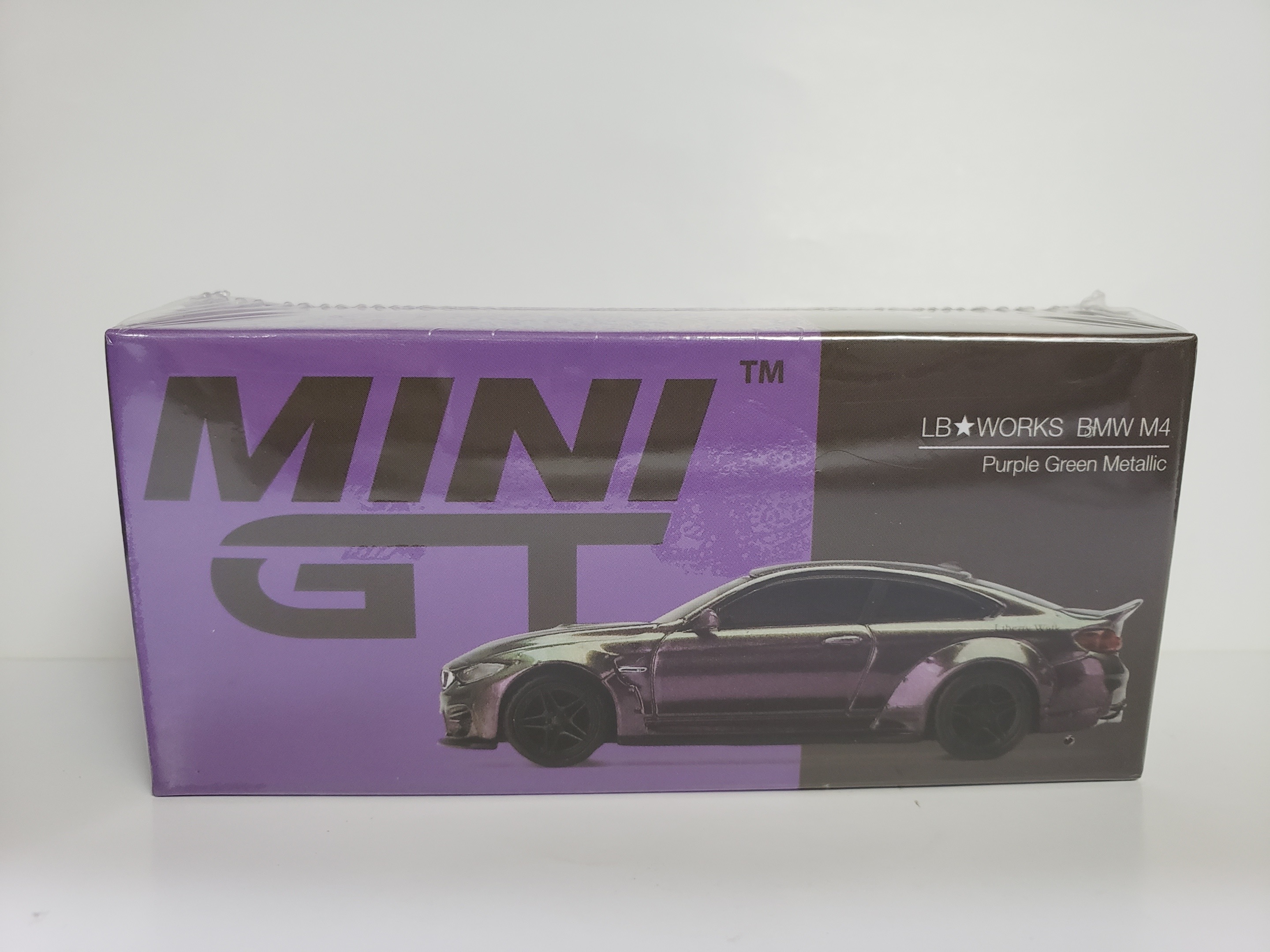 Mini GT No. 228 LB Works BMW M4 Purple Green Metallic