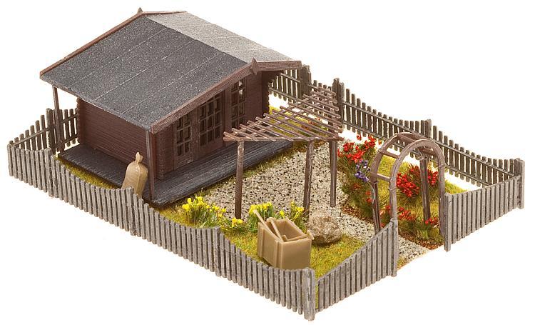 Faller 180491 HO scale, Allotments with summer house