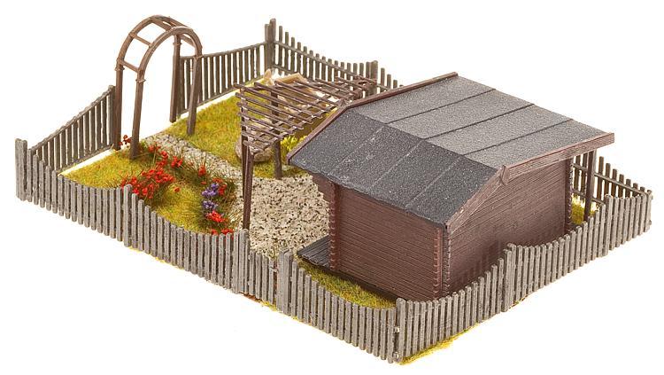 Faller 180491 HO scale, Allotments with summer house