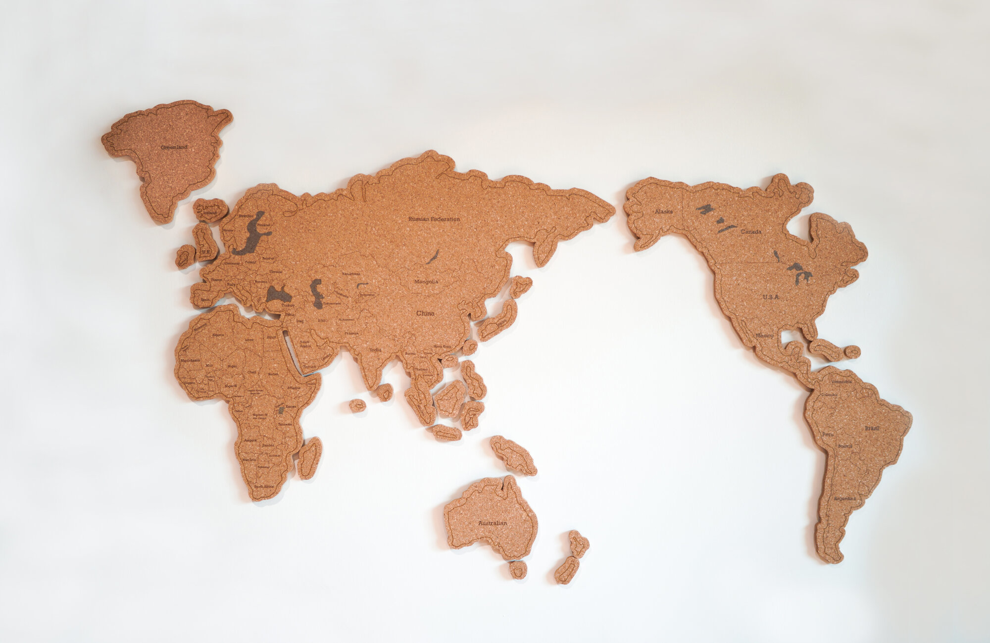 【Just Like Us】小尺寸水松板世界地圖