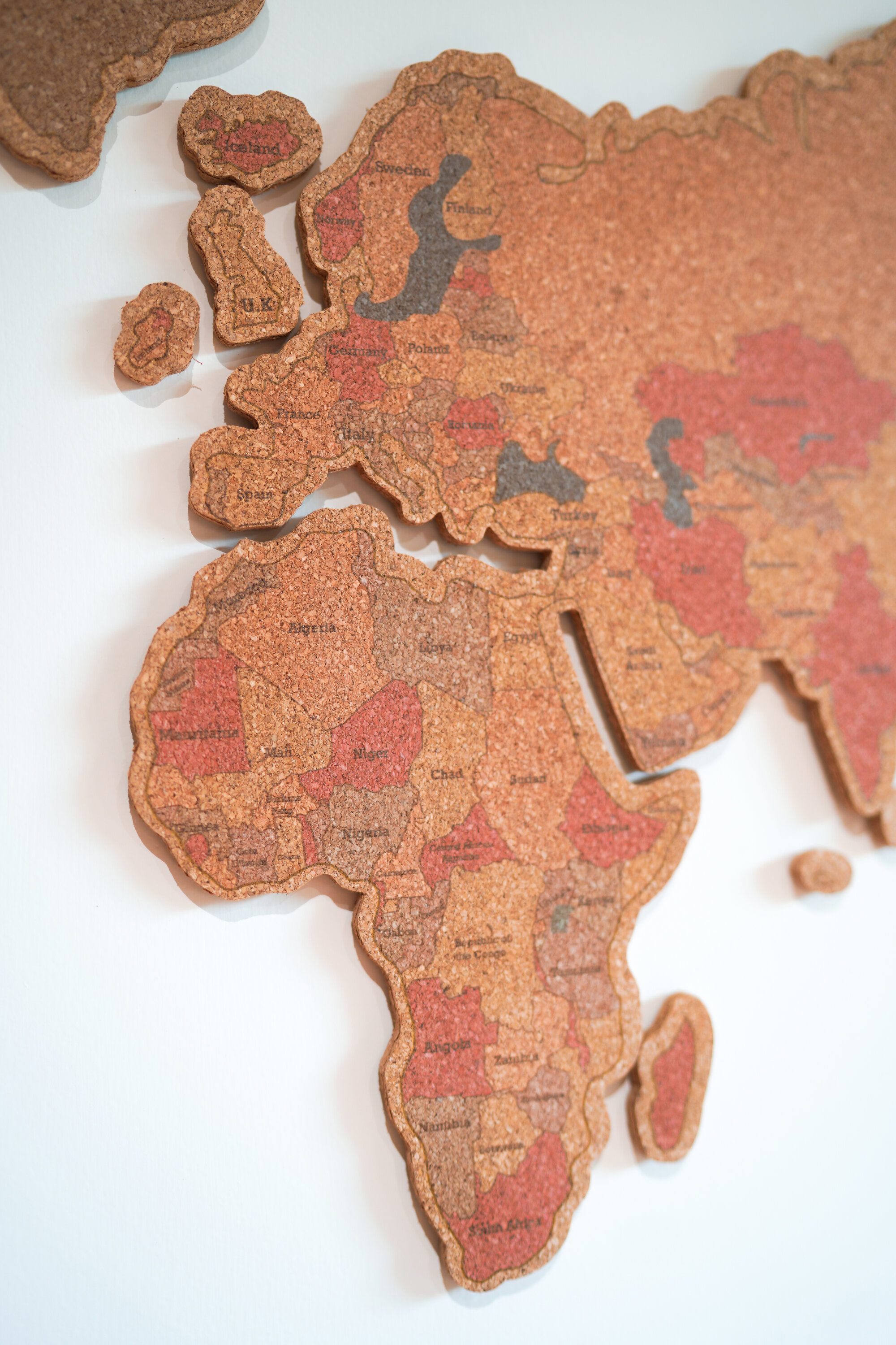 【Just Like Us】彩色水松板世界地圖