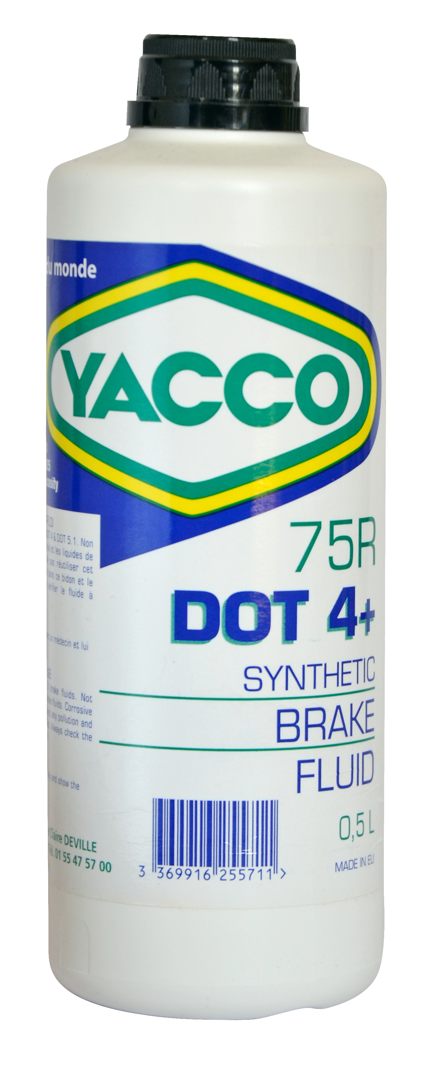YACCO 75R – DOT 4+ 合成煞車油, 500ML