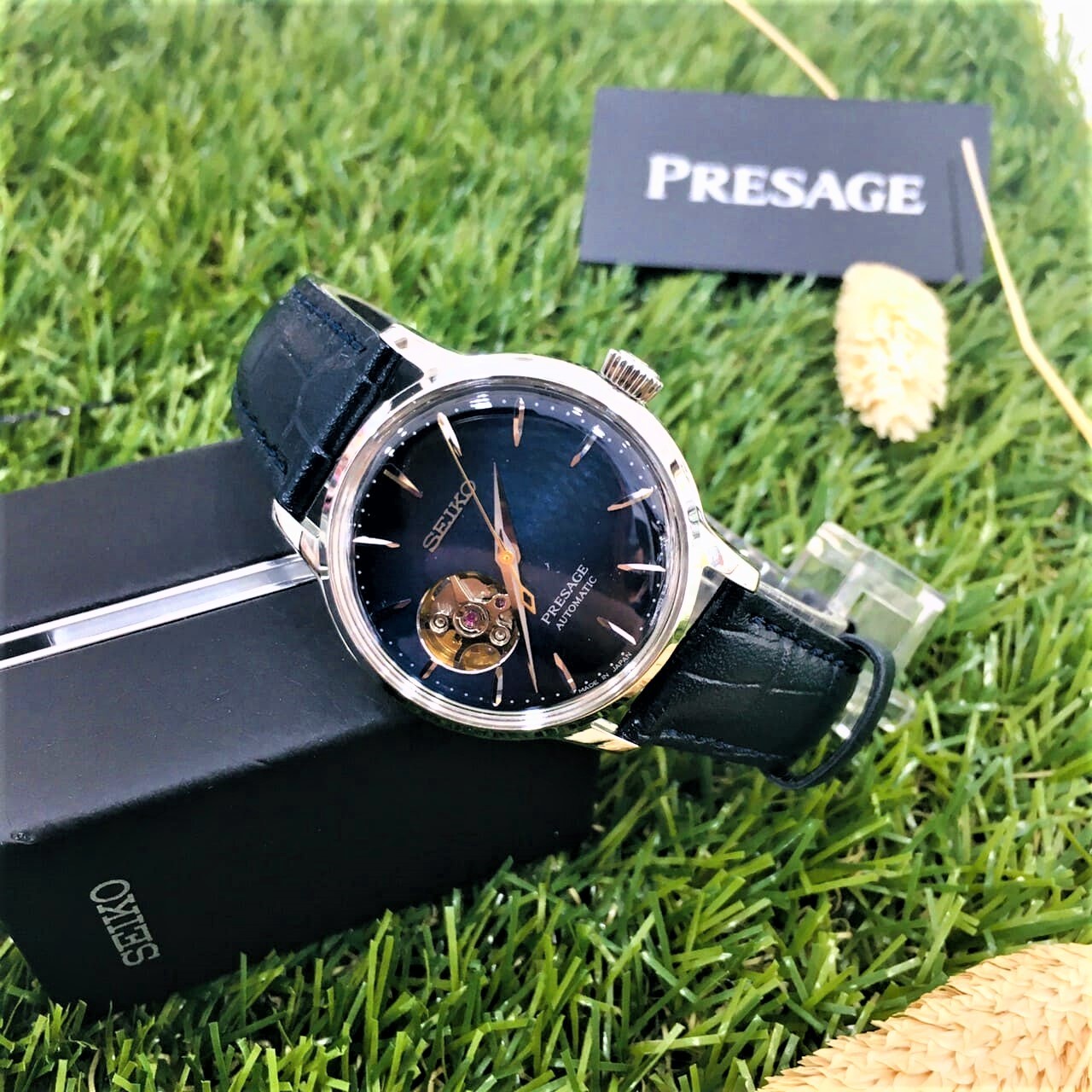 【SEIKO 精工】PRESAGE系列 調酒師藍月機械 4R38-01Y0B (33.8mm) /4R38-01N0B (40.5mm)現代鐘錶