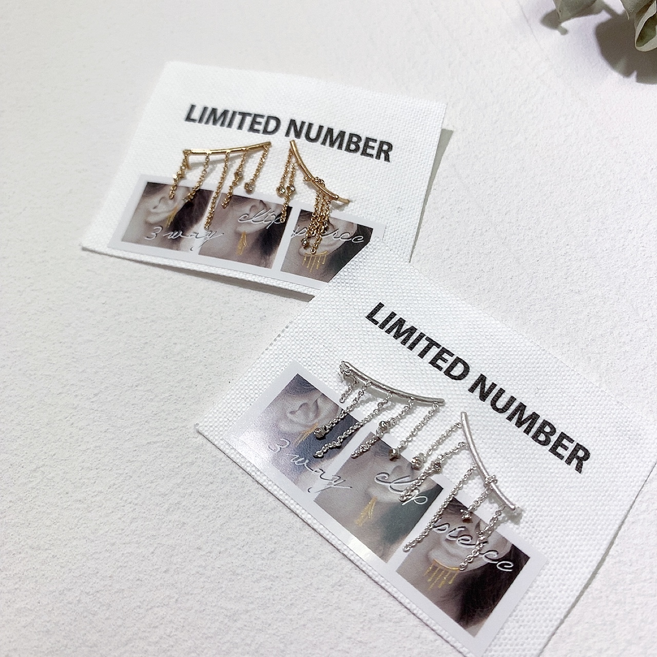 日本小瀑布閃石3WAY耳環