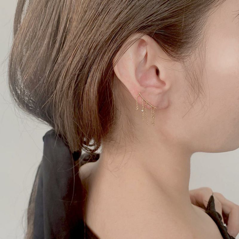 日本小瀑布閃石3WAY耳環