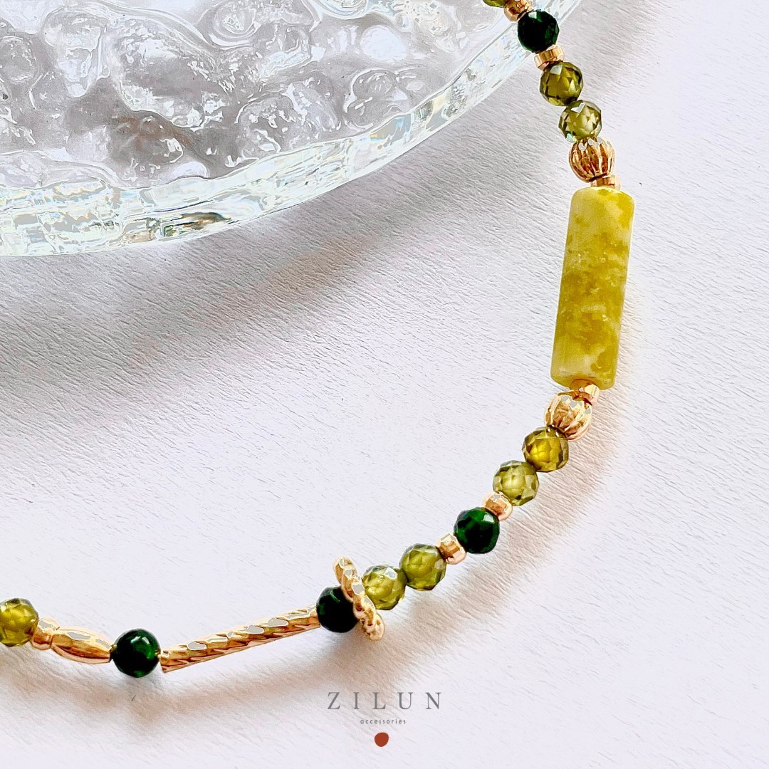 |五月|福爾摩沙抹茶山 • 寶石實驗室 • 手鍊 • 美國14K注金 • 14kgf