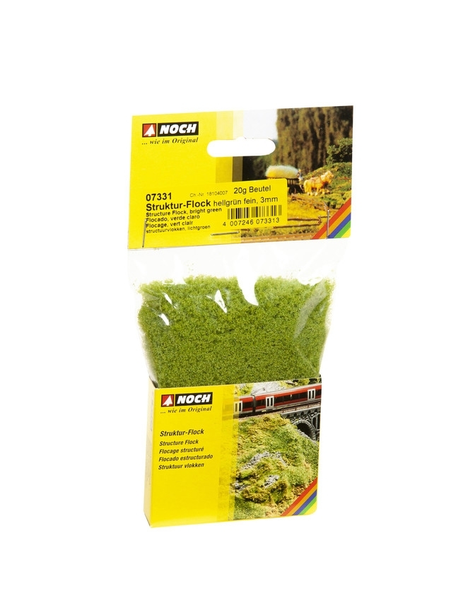 Noch 07331 20g Structured Flock bright green, fine