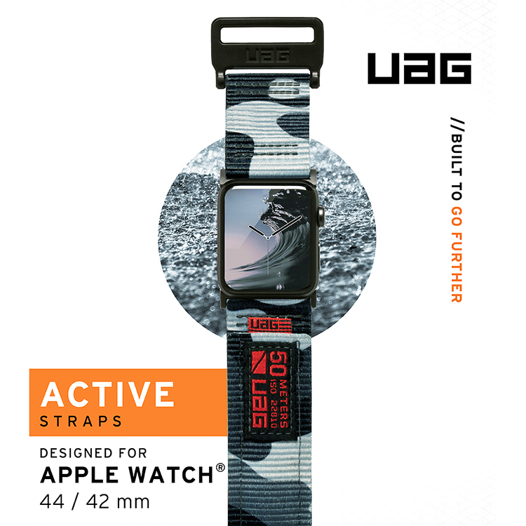 【UAG】Apple Watch 42/44mm 時尚尼龍錶帶(三色)