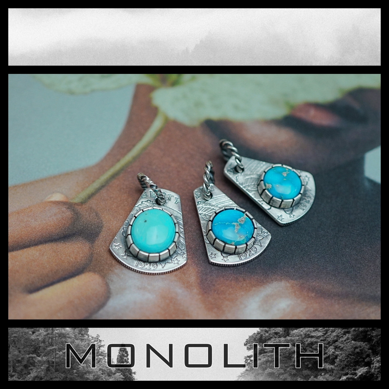 多款包鑲銀幣【吊墜】