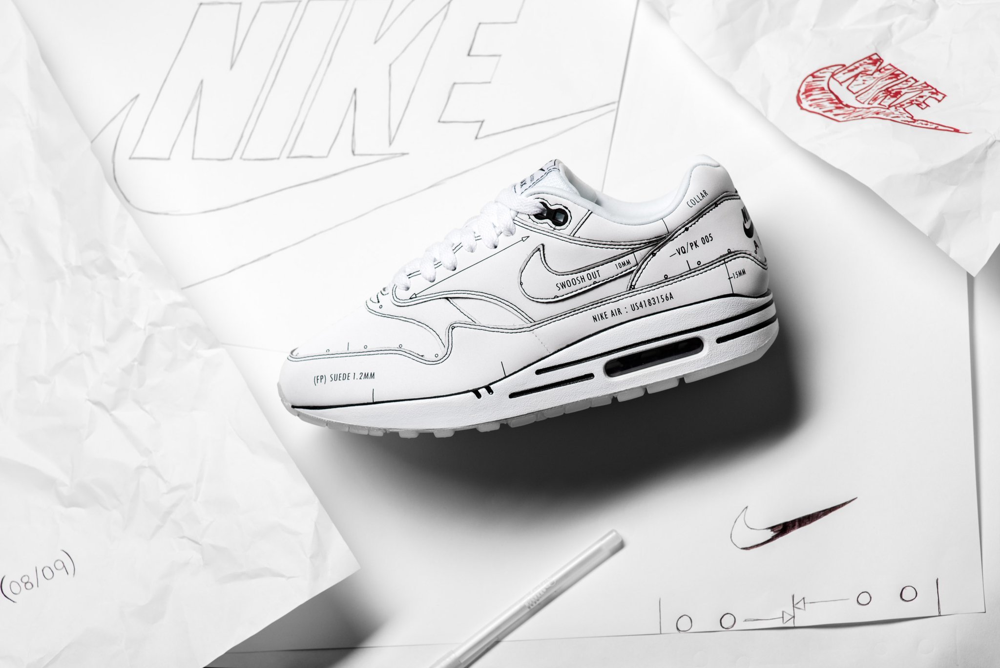 Nike Air Max 1 '' Sketch To Shelf '' 手稿白CJ4286-100 [Y