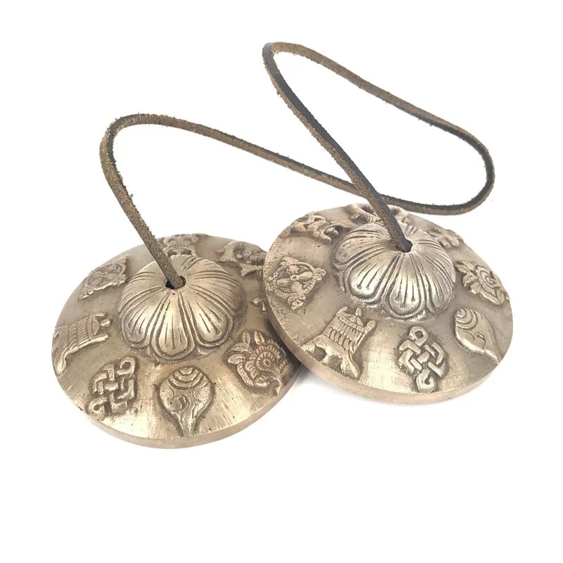 銅製碰鈴 / 丁夏 – 大 (尼泊爾直入) (隨機圖案)