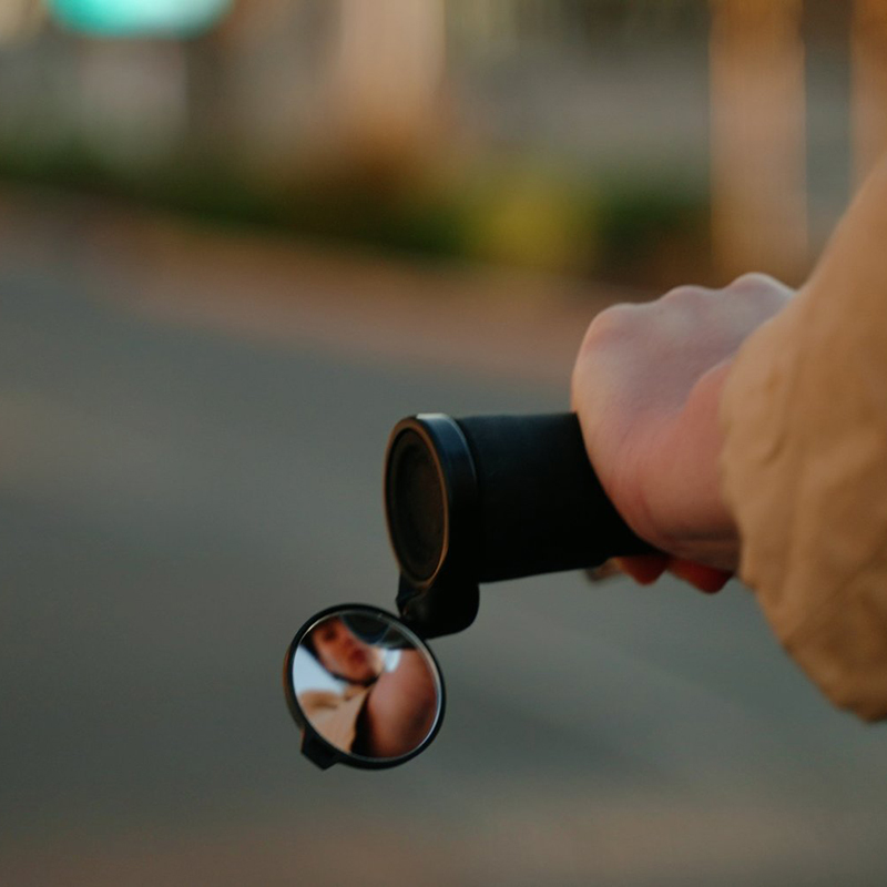 TheBeam Corky Urban Flat Bar End Mirror