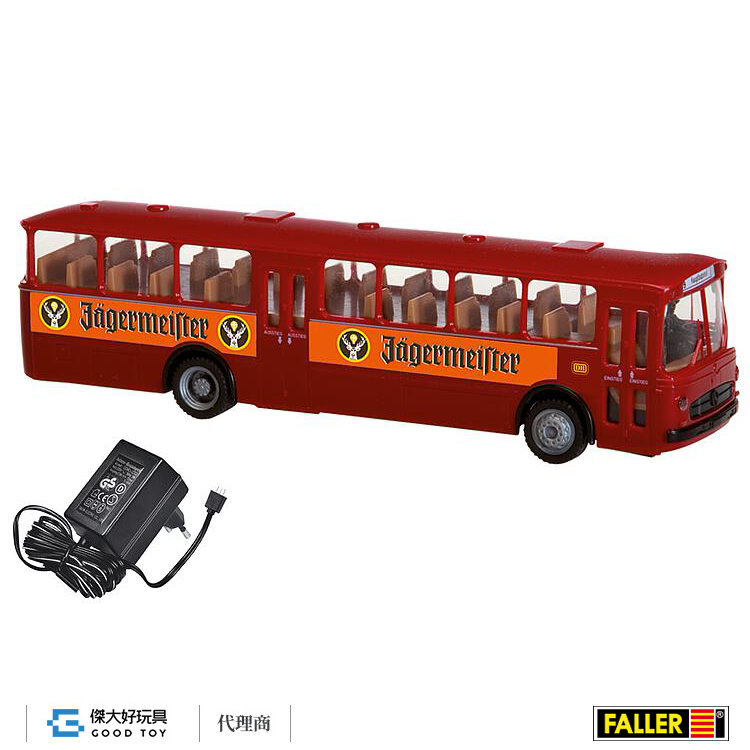 Faller 161498 (HO) 自走系統入門組 MB O317k 巴士 Jägermeister
