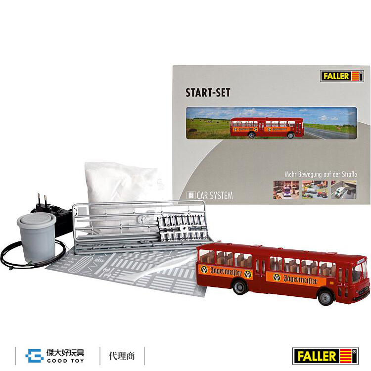 Faller 161498 (HO) 自走系統入門組 MB O317k 巴士 Jägermeister