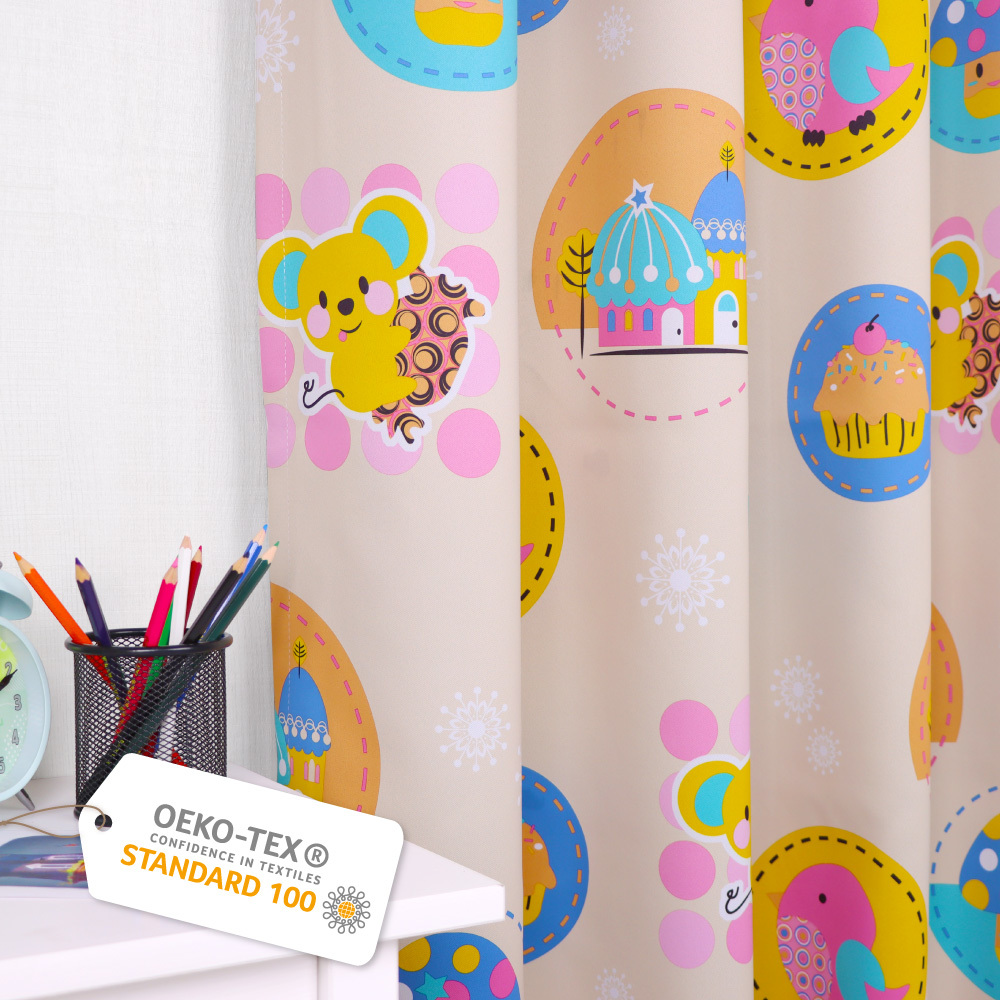 手工製作│綠色無毒│遮光窗簾│半窗落地窗│女孩天堂│打孔│2尺寸