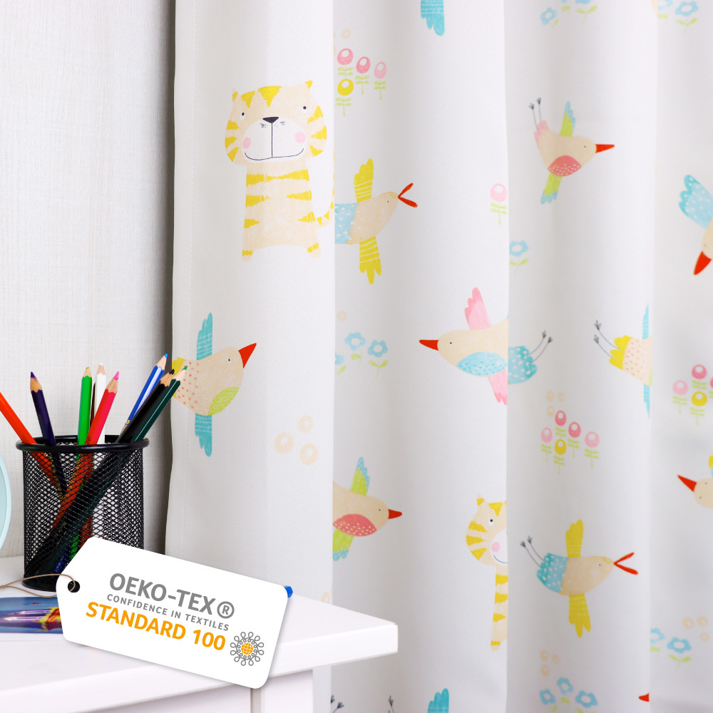 手工製作│綠色無毒│遮光窗簾│半窗落地窗│花園嬉戲│打孔│2尺寸