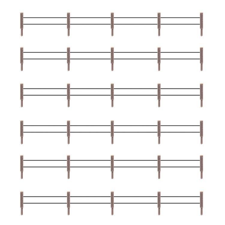 Faller 180432 HO規 Iron fence with concrete posts 水泥柱鐵圍欄