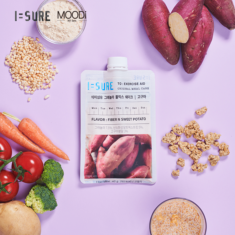 【ISURE】韓國健康代餐 即食燕麥片 紫番薯味（7件入）