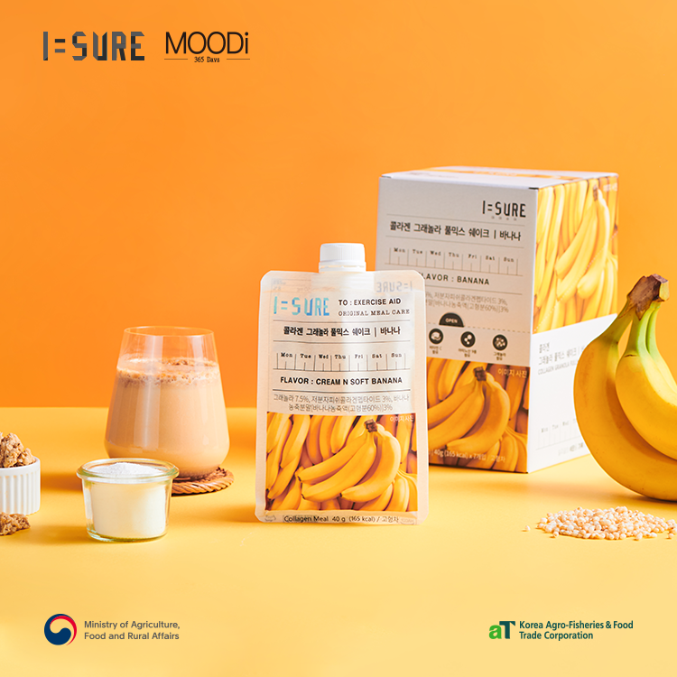 【ISURE】韓國健康代餐 即食燕麥片 香蕉味（7件入）