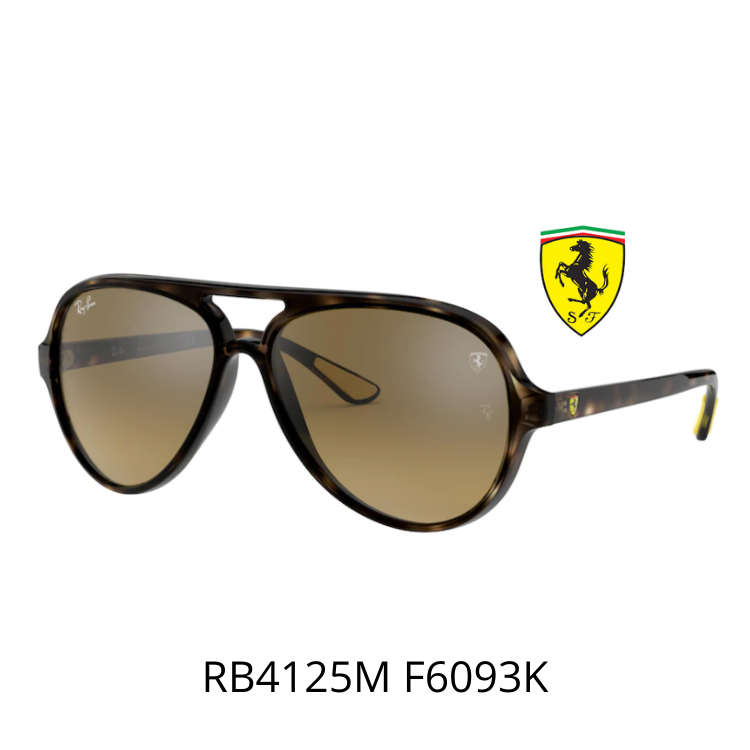 RayBan FERRARI RB4125M F6093K Scuderia Ferrari法拉利車隊系列太陽眼鏡
