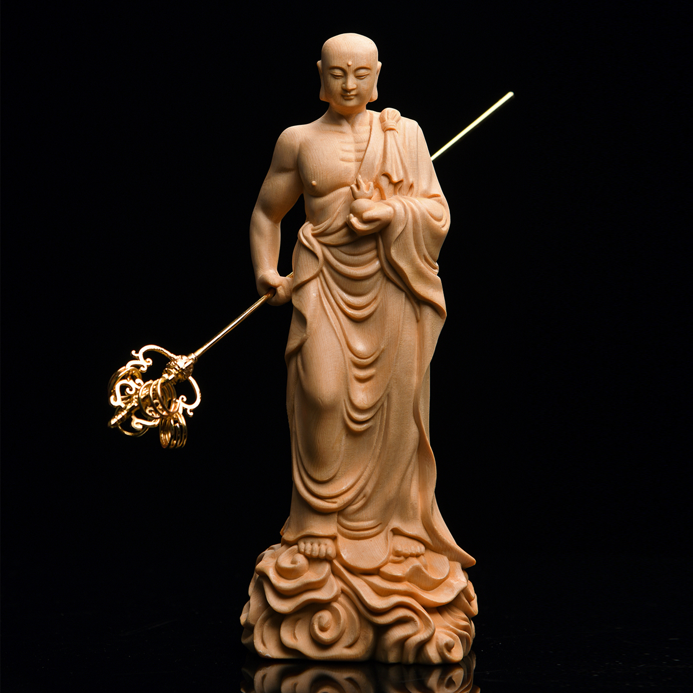 A carved inscribed bamboo 'plum tree' brush pot Qing dynasty