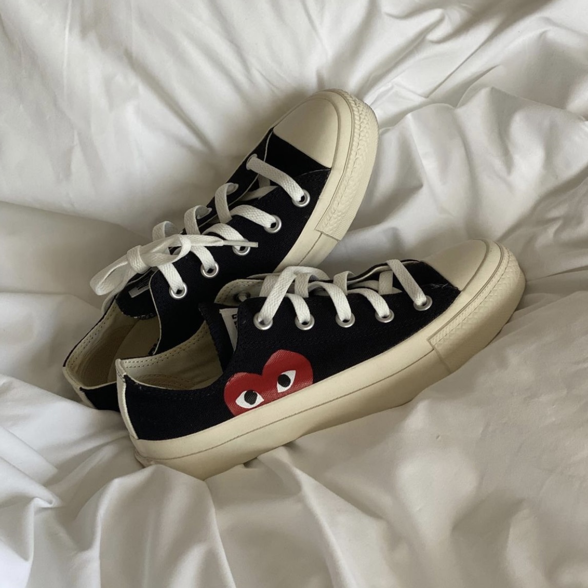 現貨┃日本限定 Converse x PLAY CDG 川久保玲 定番款 帆布鞋