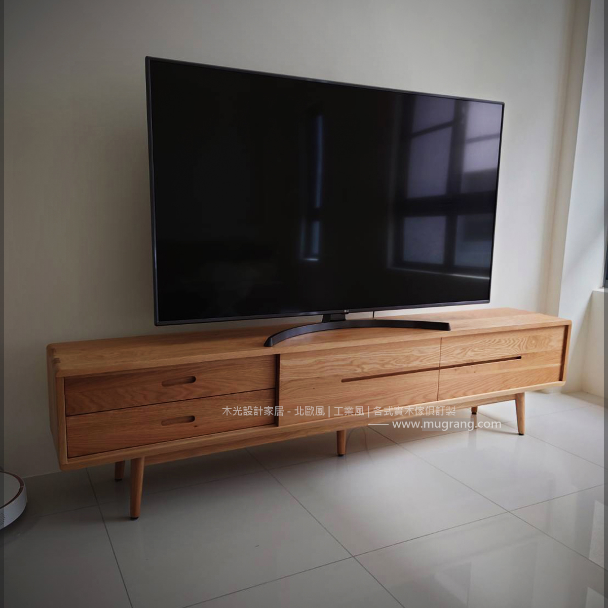 Esther-白橡木北歐簡約電視櫃(可訂製)
