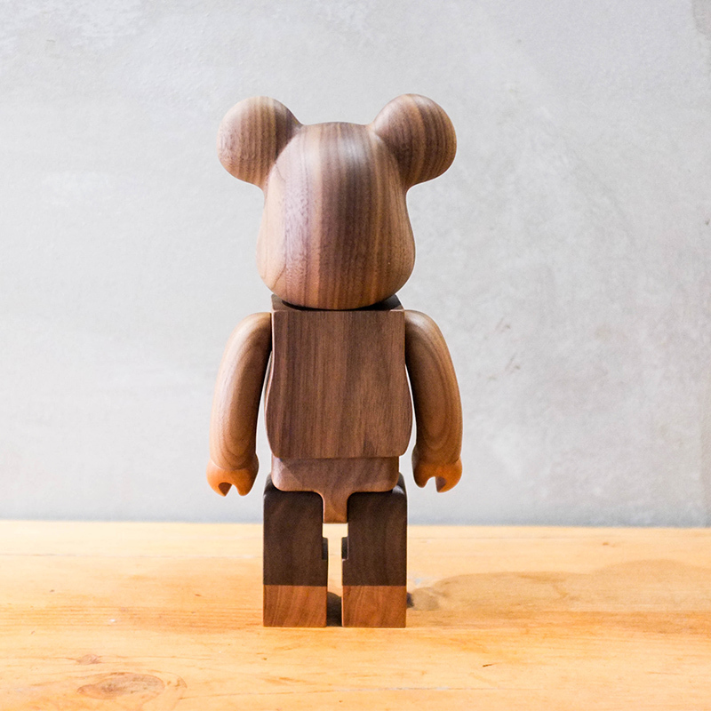 【車庫服飾】A BATHING APE BABY MILO® X BE@RBRICK 400% X KARIMOKU 初代 木頭熊