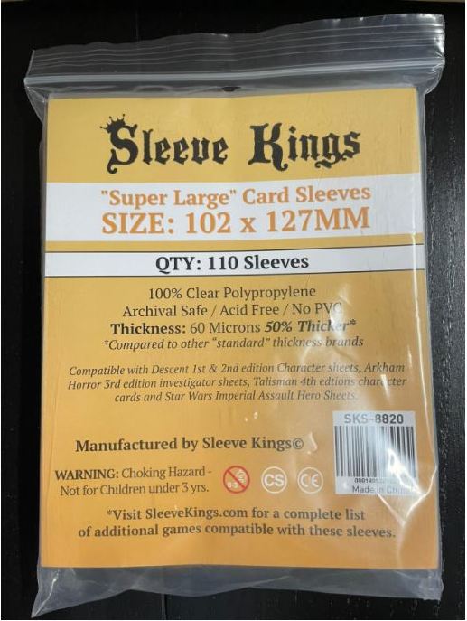 SK Card Sleeves (102x127mm) - 110 /pk