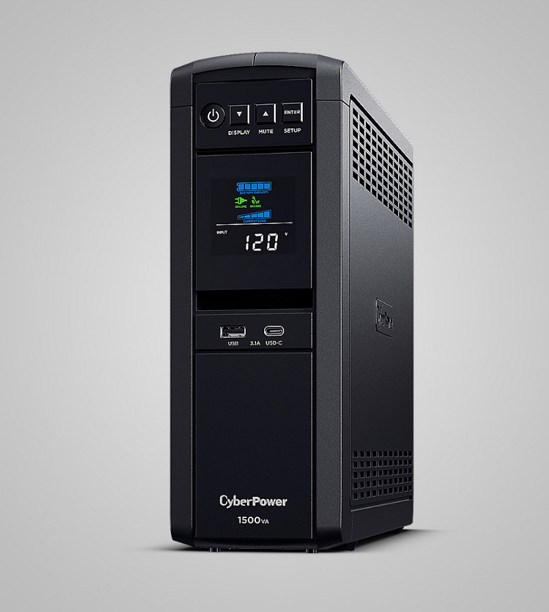 米特3C數位–CyberPower碩天 CP1500PFCLCDA 1500VA UPS正弦波在線互動式不斷電系統 突波保護 過載保護 颱風停電 防雷擊