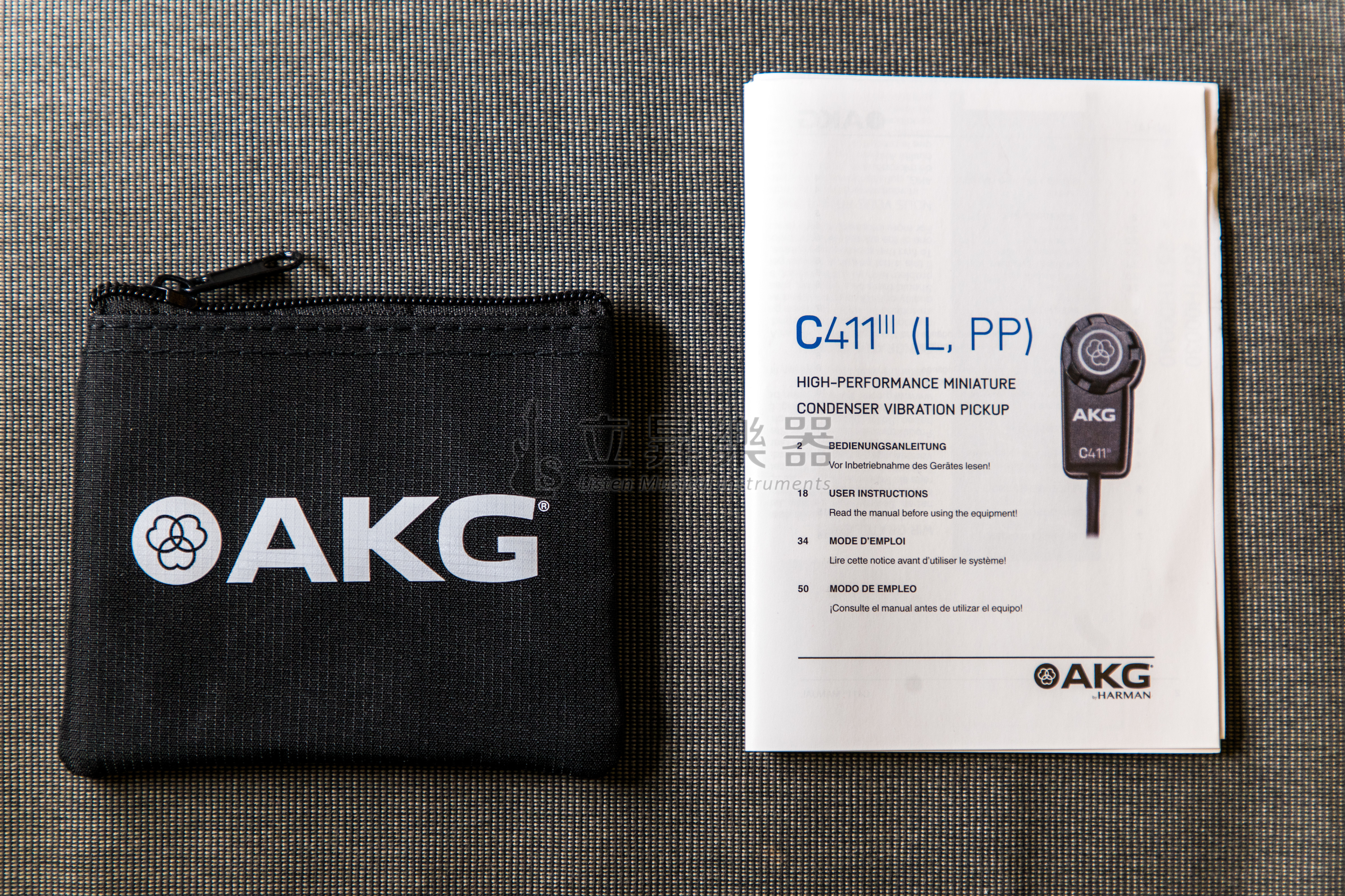 AKG AKG C411L 電容振動拾音器 匈牙利製 貼片式麥克風、三針迷你XLR接頭 第 4 張圖片｜三峽弦樂器