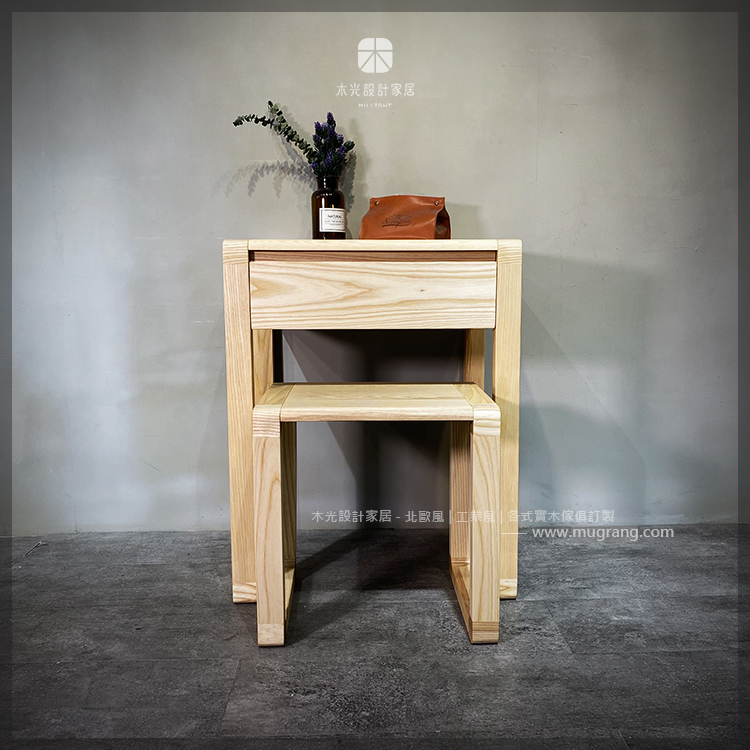 有溫度全實木抽屜化妝桌|可訂製