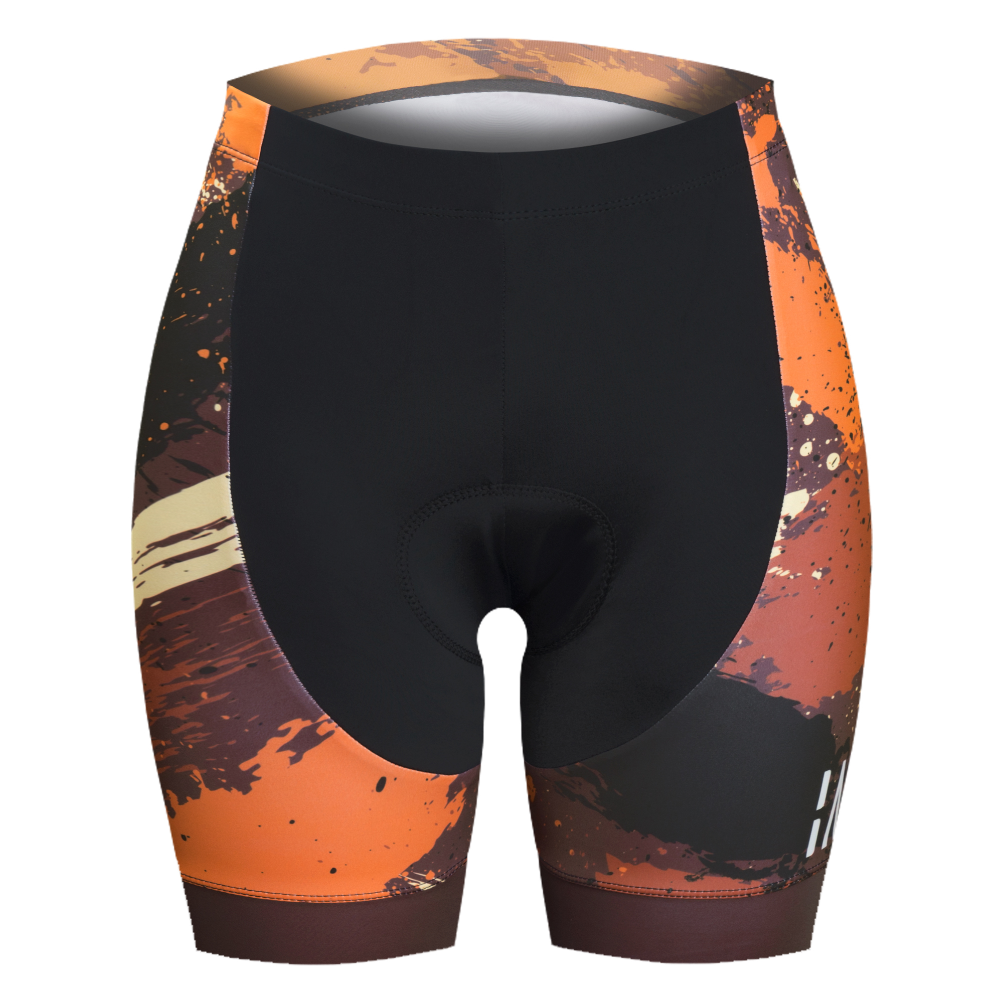 女款短褲 迷彩 螢光褐