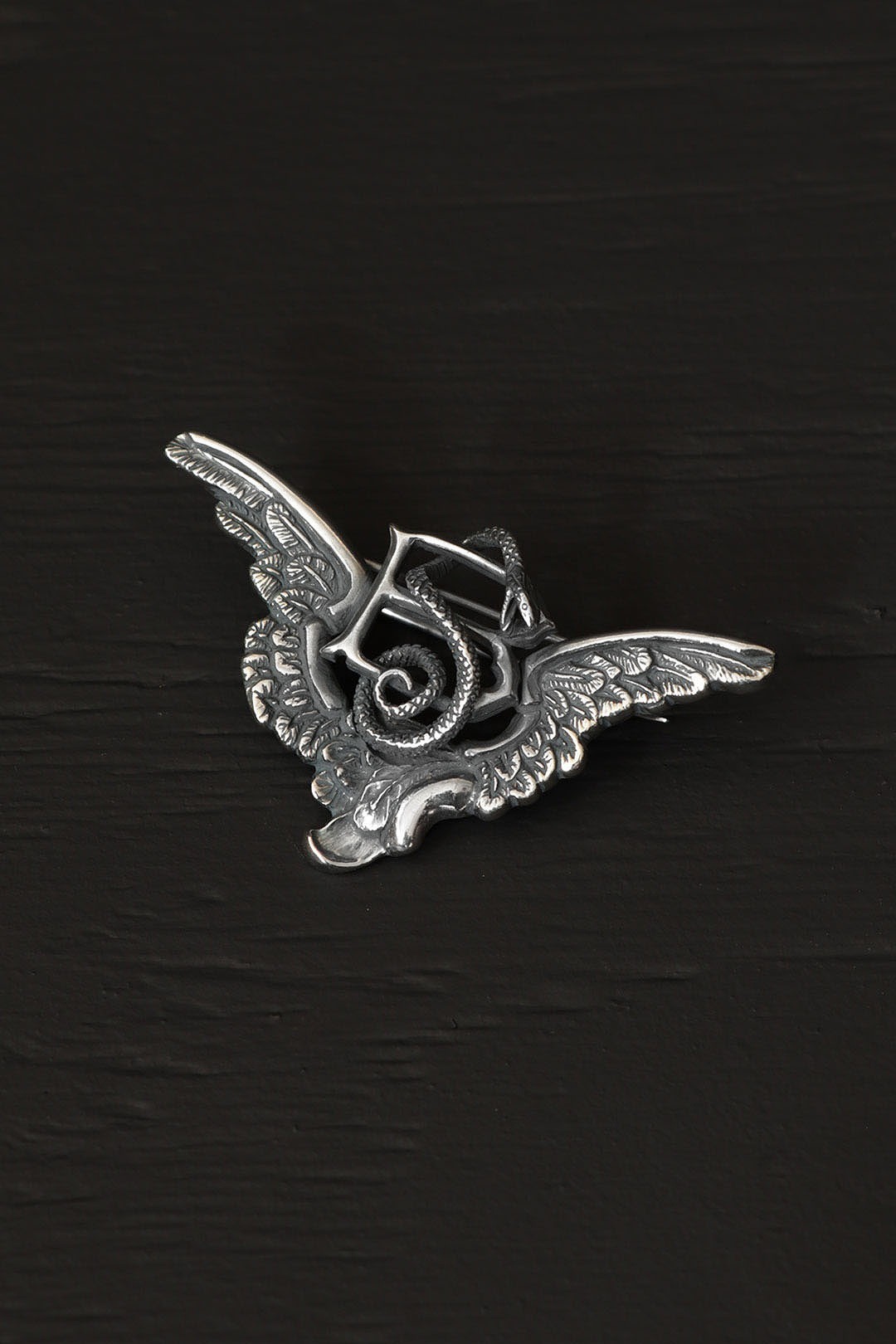 Black Sign BS fibula / Silver