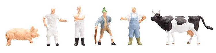 Faller 151098 HO規 At the slaughter house 屠宰廠工人