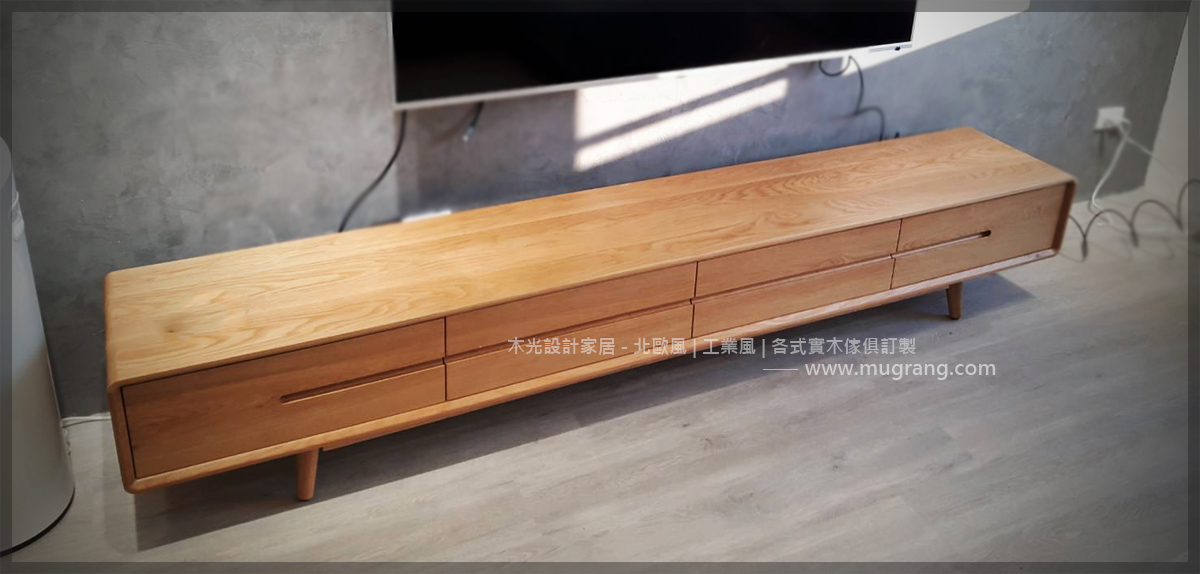 Esther-白橡木北歐收納電視櫃(可訂製)