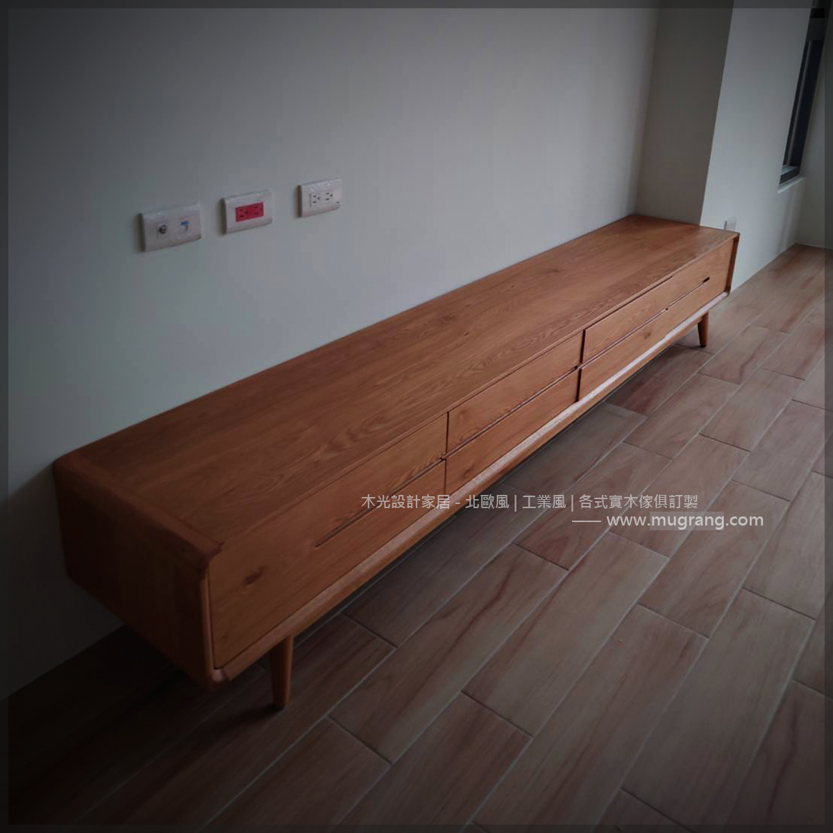 Esther-白橡木北歐收納電視櫃(可訂製)