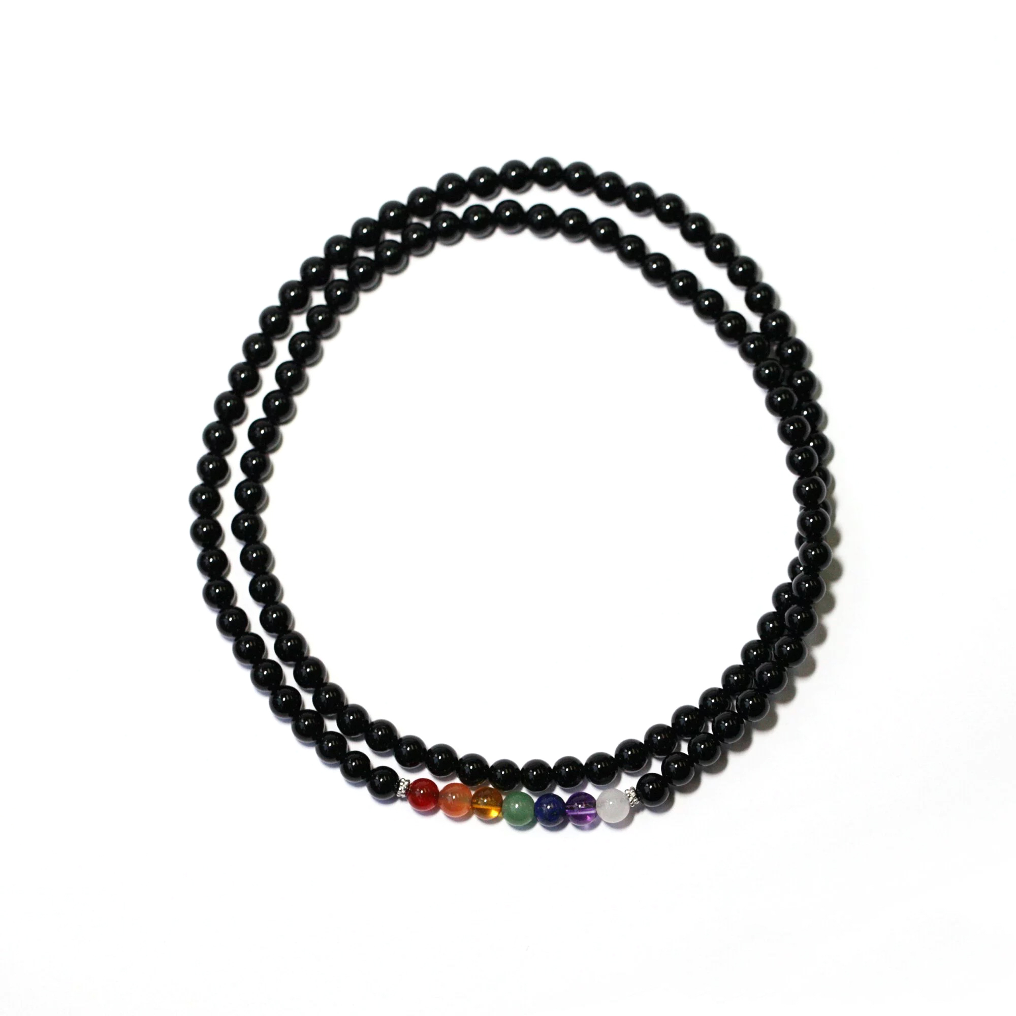 6mm 七輪黑瑪瑙手串 (108顆)