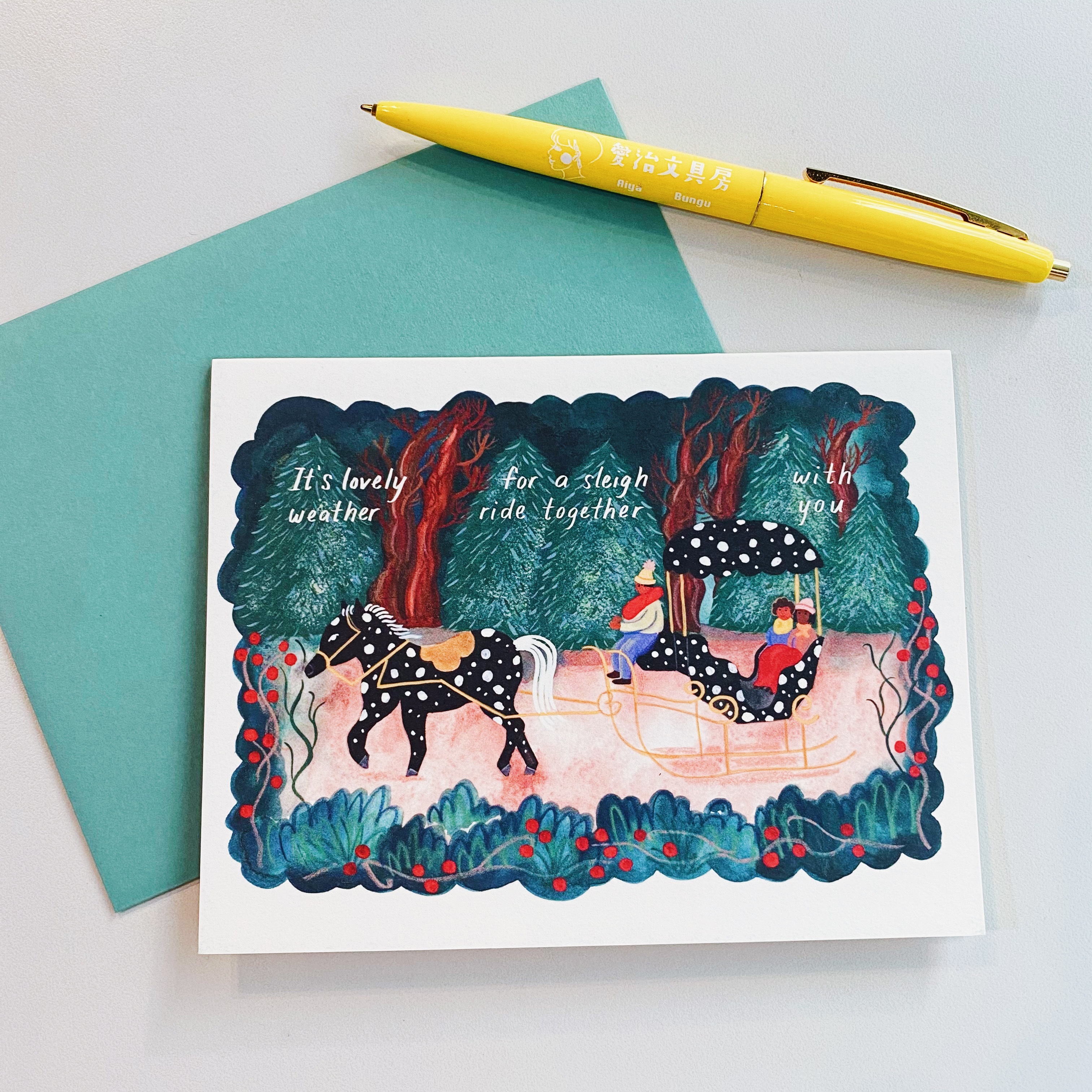 共乘馬車 萬用卡片 賀卡 SMALL ADVENTURE