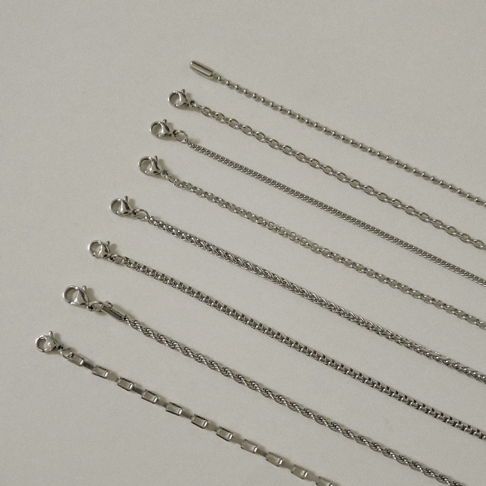 #現貨 (ACCO502) 鈦鋼無吊墜項鍊