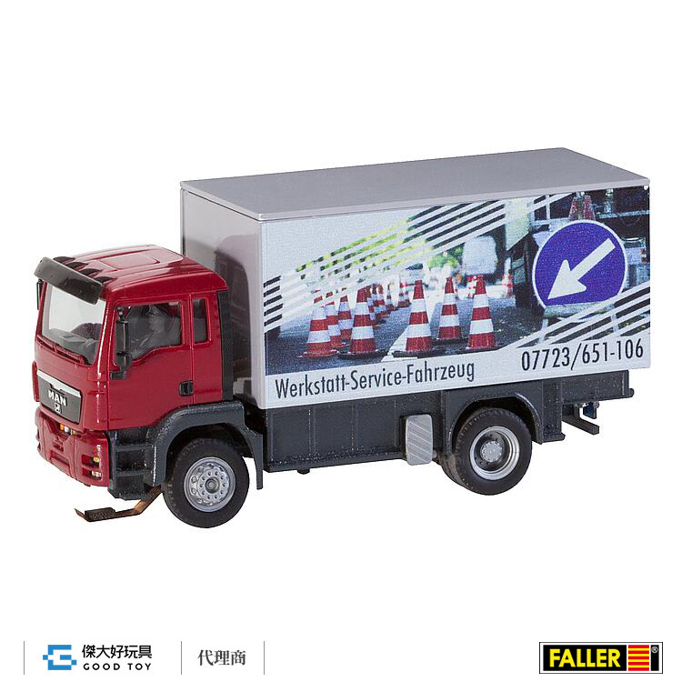 Faller 161554 (HO) Truck MAN TGS Repair Shop Service Truck (HERPA/RIETZE)