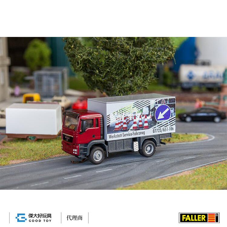 Faller 161554 (HO) Truck MAN TGS Repair Shop Service Truck (HERPA/RIETZE)