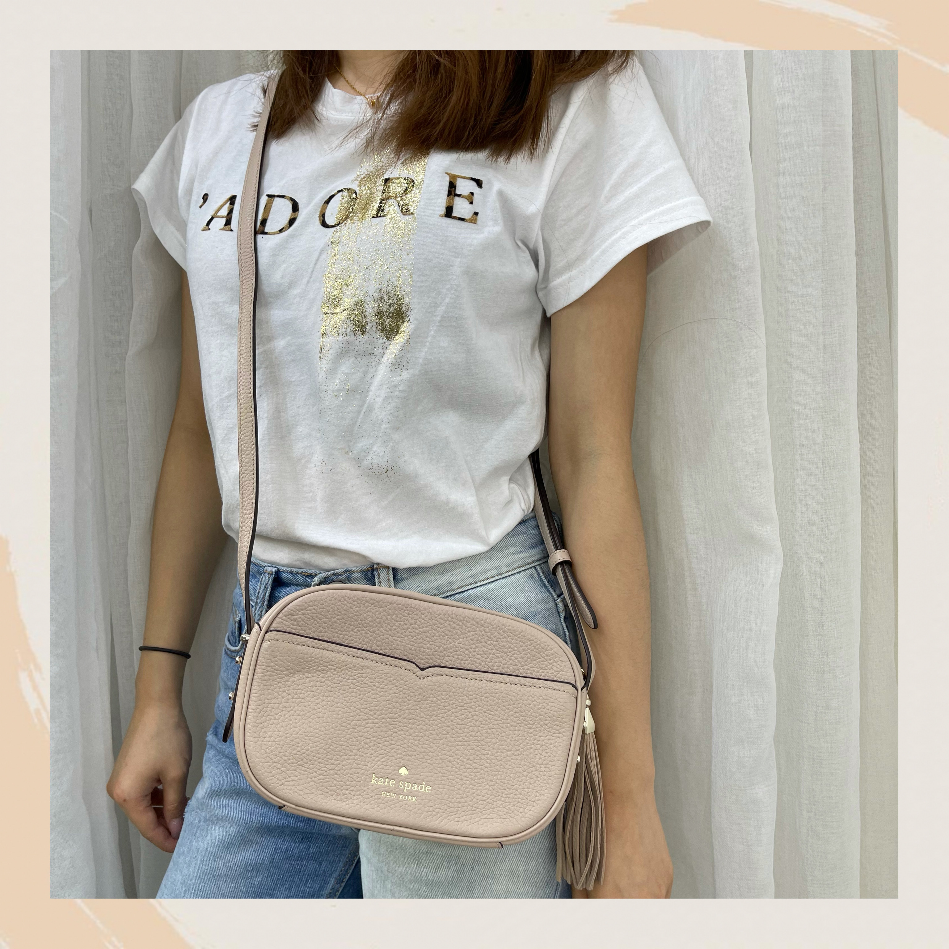 【名牌代購】KATE SPADE KOURTNEY CAMERA BAG #WKRU6817/WARM BEIGE