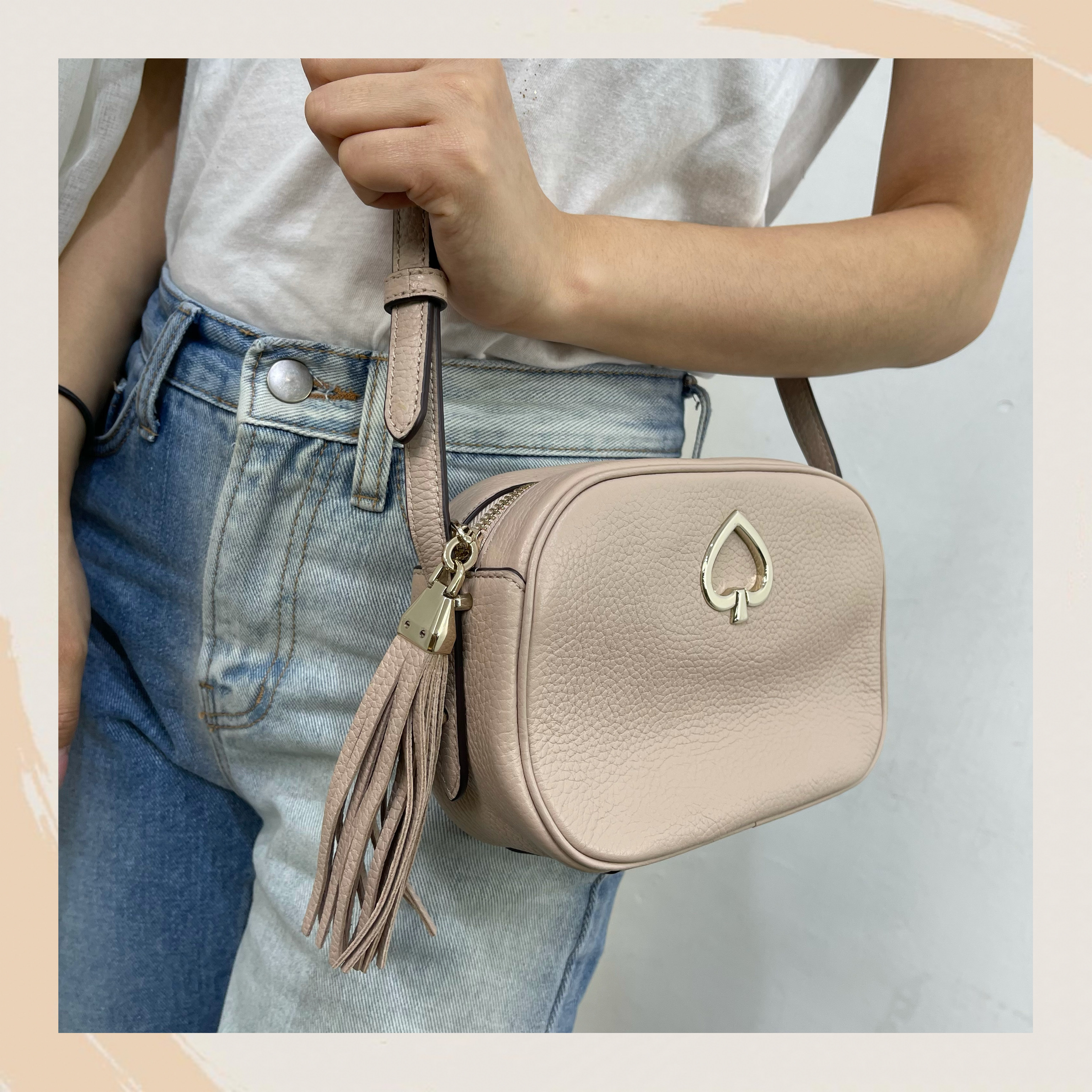 【名牌代購】KATE SPADE KOURTNEY CAMERA BAG #WKRU6817/WARM BEIGE