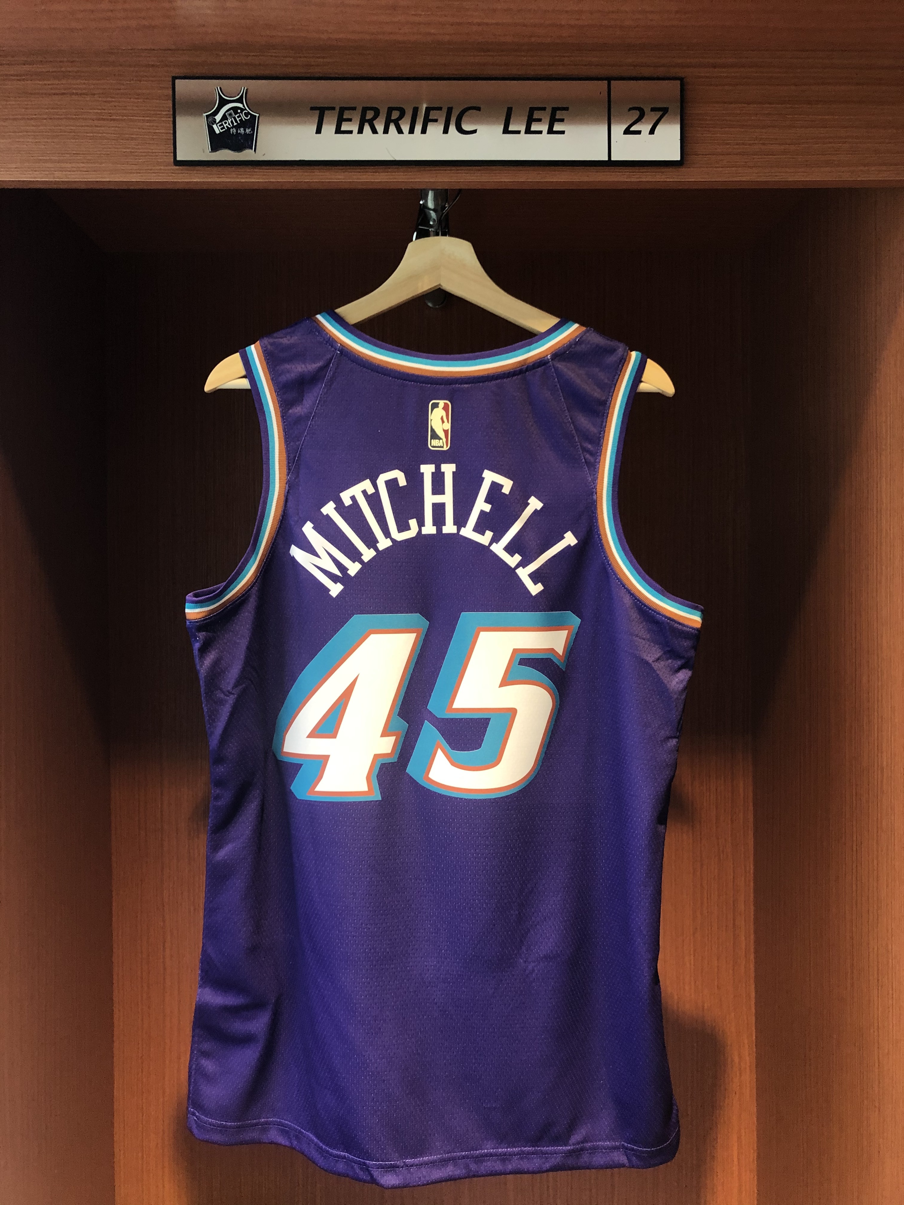 NBA球衣 Donovan Mitchell 猶他爵士復古紫 紫冰山 HWC Nike Swingman 球迷版 熱轉印 全新