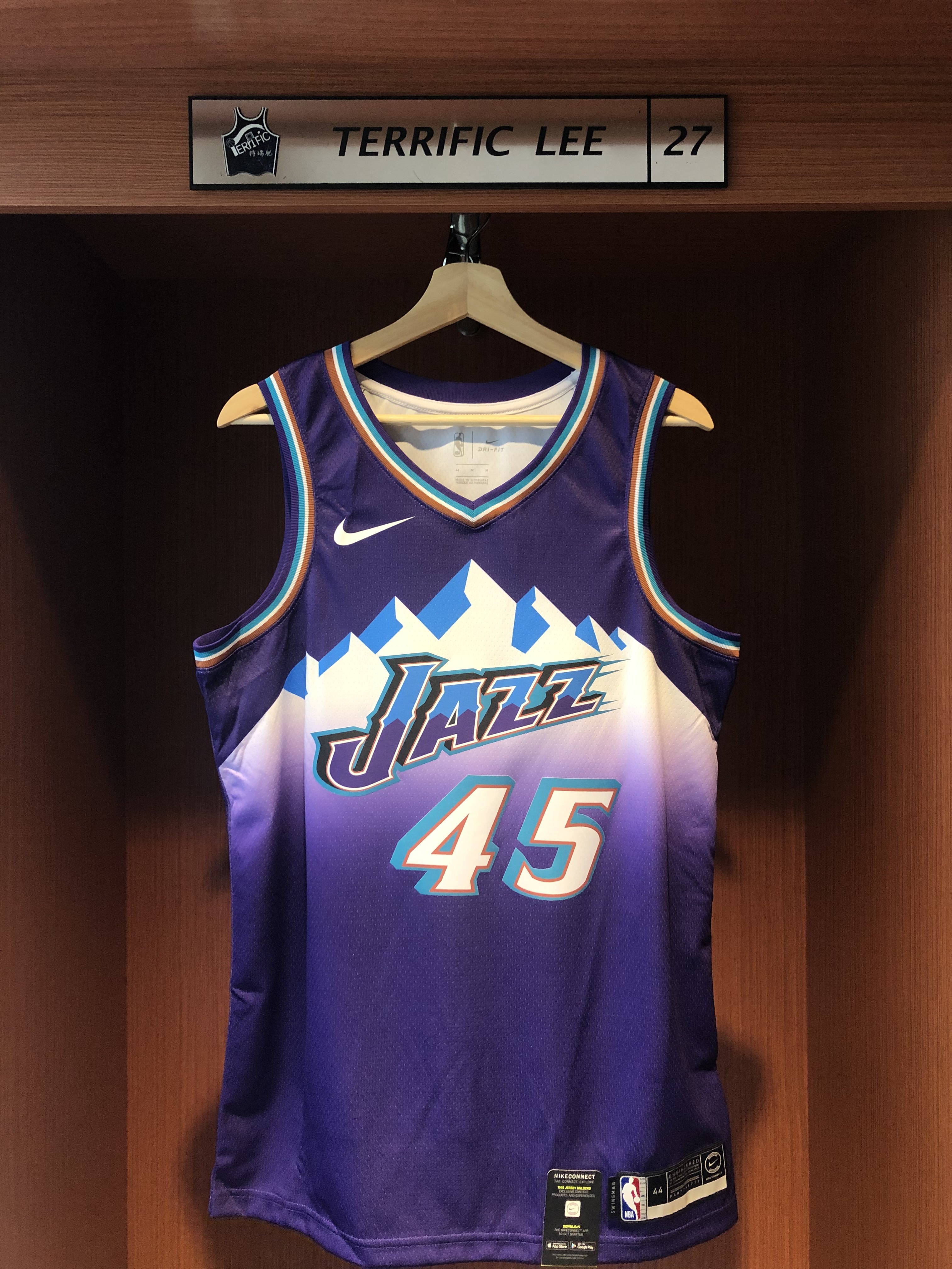 NBA球衣 Donovan Mitchell 猶他爵士復古紫 紫冰山 HWC Nike Swingman 球迷版 熱轉印 全新