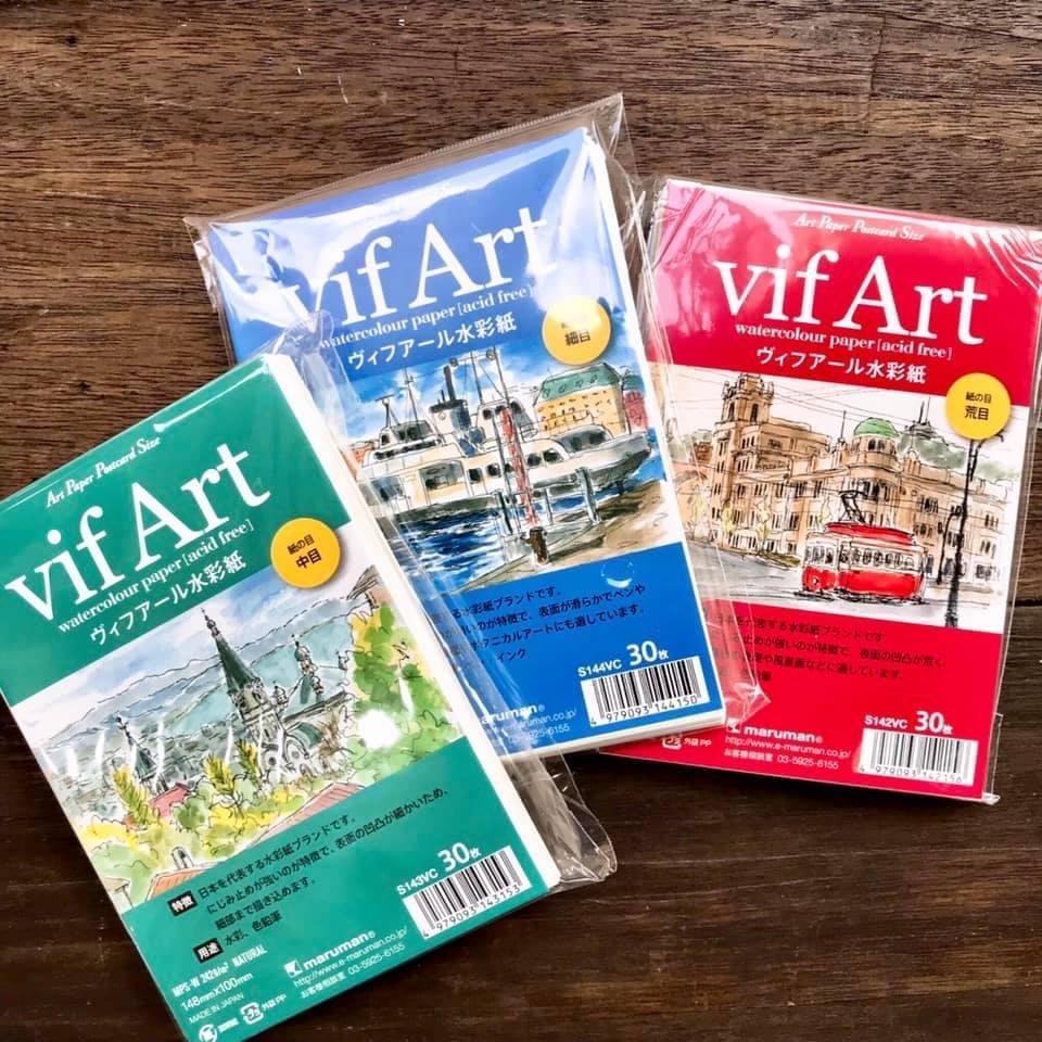 水彩紙 空白明信片 vif Art｜maruman 日本