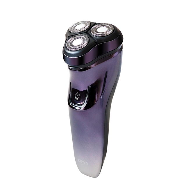 Three-blade washable rechargeable razor