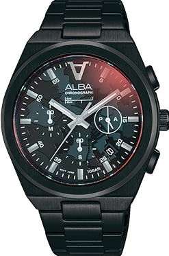萬年鐘錶 - ALBA    雅柏錶 霓虹迷彩時尚男錶  VD53-X380SD /  AT3H61X1   錶徑41MM