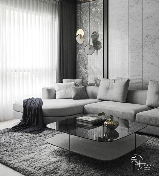 豪宅挑高客廳設計